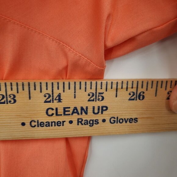 Foxcroft Wrinkle Free Button Up Shirt Plus Size Short Sleeve 18 Womens Orange - Picture 12 of 12